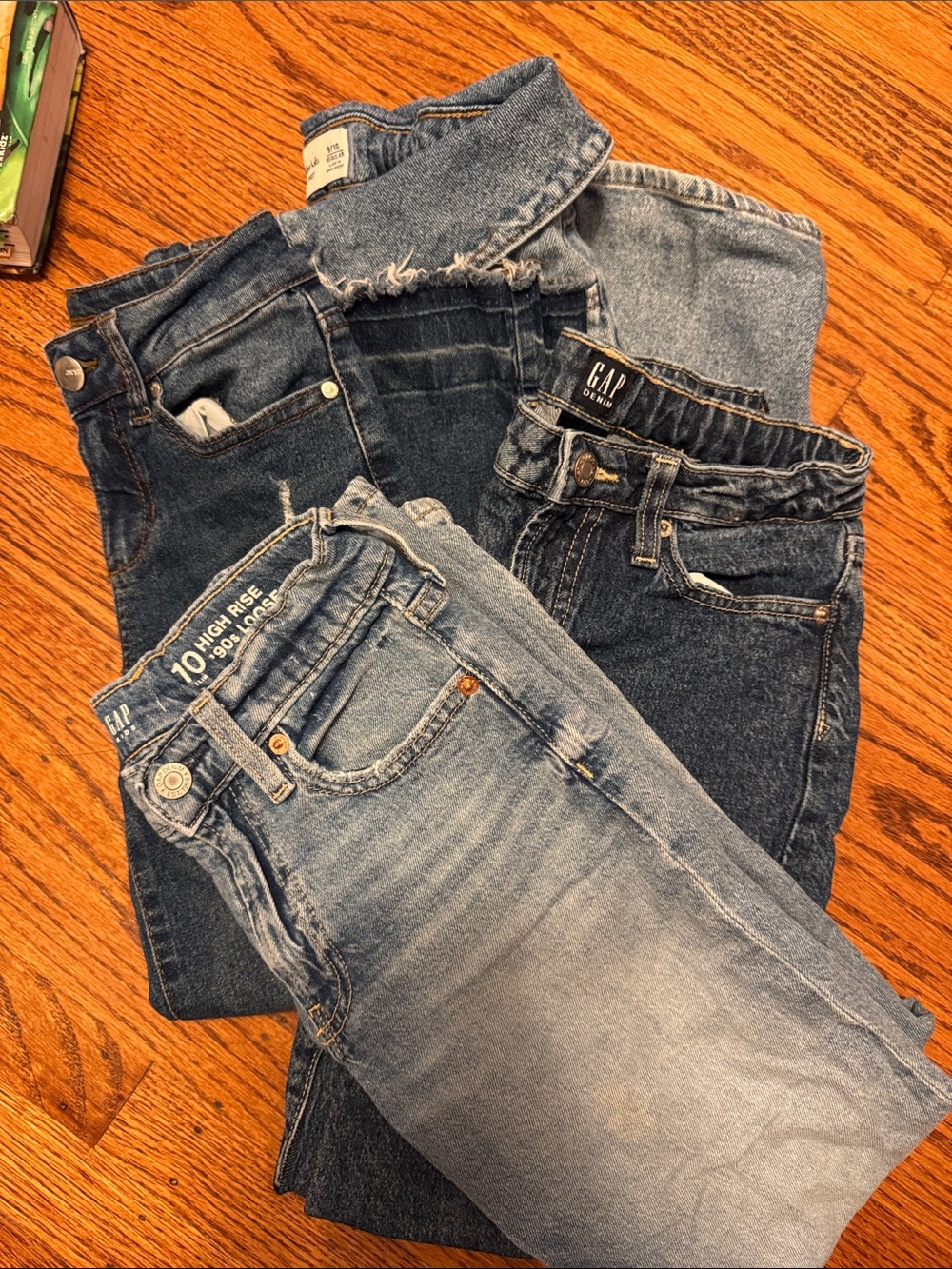Girls jeans - four pairs